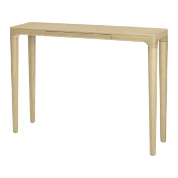 Masa consola in culoare naturala din lemn masiv de stejar 12x110 cm Heart'n'Soul - UMAGE imagine