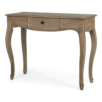 Masa consola in culoare naturala inchisa din lemn de mango 40x100 cm Domitille - Bizzotto imagine