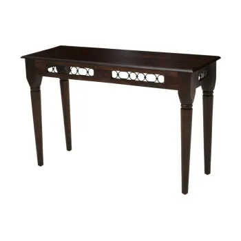 Masa consola in culoare naturala inchisa din lemn de palisandru 45x120 cm Srina - Premier Housewares imagine