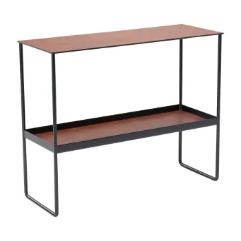 Masa consola maro coniac din metal 29x78 cm Bull - LIND DNA imagine