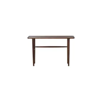 Masa consola maro din lemn masiv de acacia 30x120 cm Qiano - Light & Living imagine