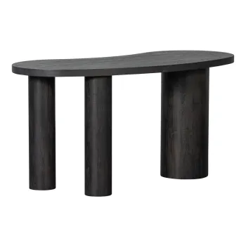 Masa consola maro inchis cu aspect de lemn de pin 70x150 cm Maan - WOOOD imagine