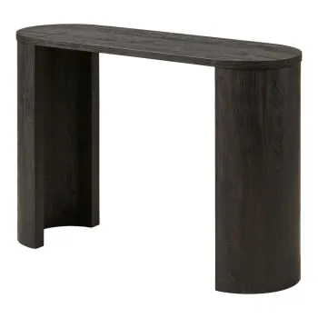 Masa consola maro inchis cu aspect de lemn de stejar 38x114 cm Bibione - House Nordic imagine