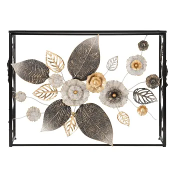 Masa consola neagra 42x112 cm Glam Dark - Mauro Ferretti imagine