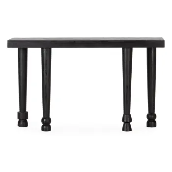 Masa consola neagra din lemn de mango 40x130 cm Inaya - MOME imagine