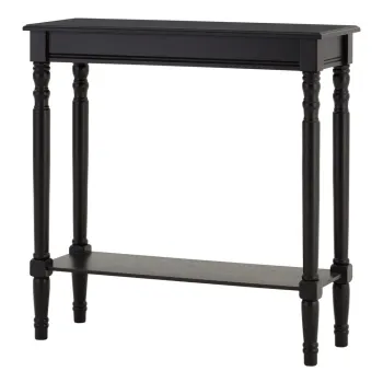 Masa consola neagra din lemn de pin 30x80 cm Heritage - Premier Housewares imagine