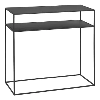Masa consola neagra din metal 35x85 cm Fera - Blomus imagine
