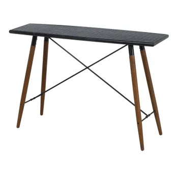 Masa consola neagra din metal 38x120 cm Oslo - Ixia imagine