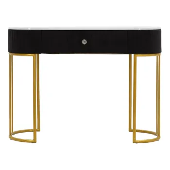 Masa consola negru-auriu 43x100 cm Montpellier - Mauro Ferretti imagine