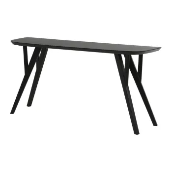 Masa consola negru-mat din lemn de acacia 44x160 cm Quenza - Light & Living imagine