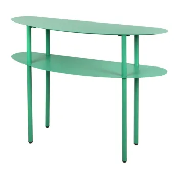 Masa consola verde din metal 28x90 cm Cool Retro - Leitmotiv imagine