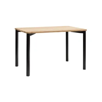 Masa cu picioare rotunjite Ragaba TRIVENTI, 120 x 80 cm, negru imagine