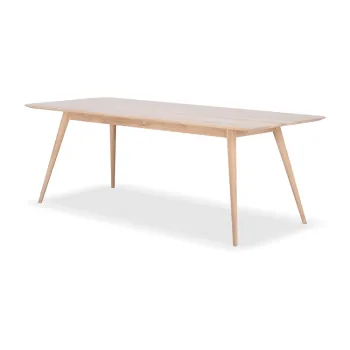 Masa cu structura din lemn masiv de stejar Gazzda Stafa, 220 x 90 cm imagine