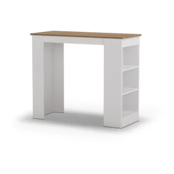 Masa de bar cu blat cu aspect de lemn de stejar 52x120 cm Peru - Marckeric imagine