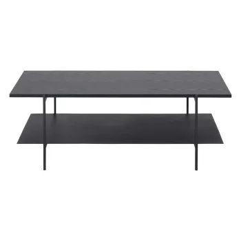 Masa de cafea cu blat in decor de lemn de frasin Actona Angus, negru imagine