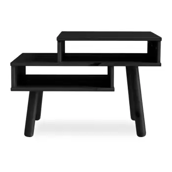 Masa de cafea din lemn de pin Karup Design Haku, negru imagine