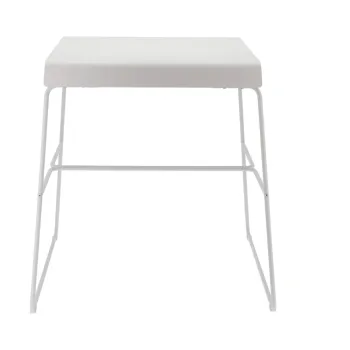 Masa de dining alba din metal 58x75 cm A-Cafe - Zone imagine