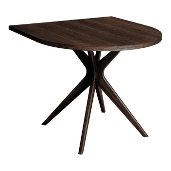 Masa de dining cu aspect de lemn de nuc 90x90 cm Jubi - Ragaba imagine