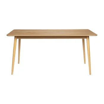 Masa de dining cu aspect de lemn de stejar 90x180 cm Fabio - White Label imagine