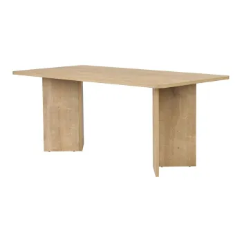 Masa de dining cu aspect de lemn de stejar 90x180 cm Linza - Kalune Design imagine