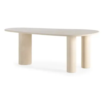 Masa de dining cu aspect de piatra 100x201 cm Daila - MOME imagine