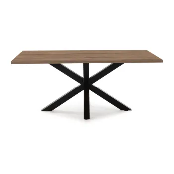 Masa de dining cu blat cu aspect de lemn de nuc 100x180 cm Comba - Marckeric imagine