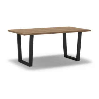 Masa de dining cu blat cu aspect de lemn de stejar 100x180 cm Francesca - Marckeric imagine