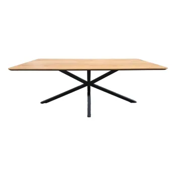 Masa de dining cu blat cu aspect de lemn de stejar 100x200 cm Cesura - Unique Furniture imagine