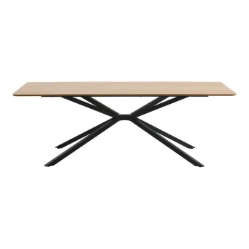 Masa de dining cu blat cu aspect de lemn de stejar 100x200 cm Cesura - Unique Furniture imagine