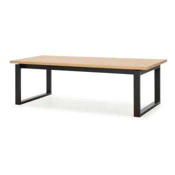 Masa de dining cu blat cu aspect de lemn de stejar 100x220 cm Rina - Marckeric imagine