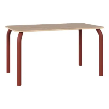 Masa de dining cu blat cu aspect de lemn de stejar 80x140 cm Meko - noo.ma imagine