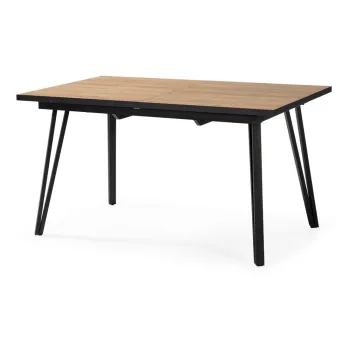 Masa de dining cu blat cu aspect de lemn de stejar 90x140 cm Cleo - Marckeric imagine