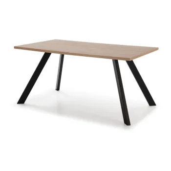 Masa de dining cu blat cu aspect de lemn de stejar 90x160 cm Texas - Marckeric imagine