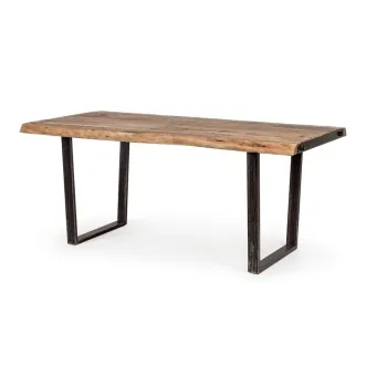 Masa de dining cu blat din lemn de acacia 90x180 cm Elmer - Bizzotto imagine