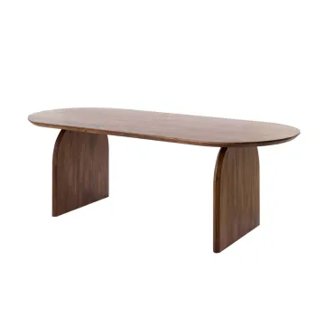 Masa de dining din lemn de acacia 100x220 cm Indore - Light & Living imagine