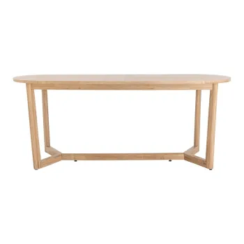 Masa de dining din lemn de arbore de cauciuc 100x200 cm Serrone - Bloomingville imagine