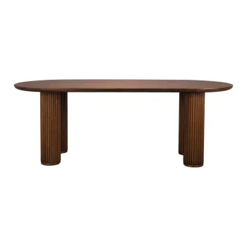 Masa de dining din lemn de stejar 90x220 cm Dean - Dutchbone imagine