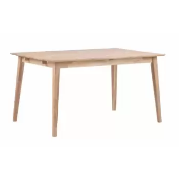 Masa de dining din stejar lacuit Rowico Mimi, 140 x 90 cm, mat imagine