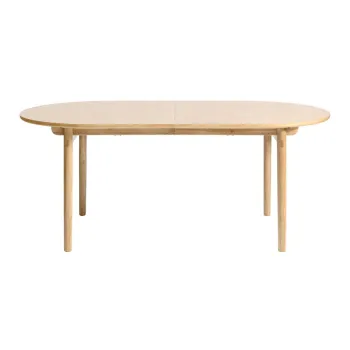 Masa de dining extensibila cu aspect de lemn de stejar 100x190 cm Carno - Unique Furniture imagine