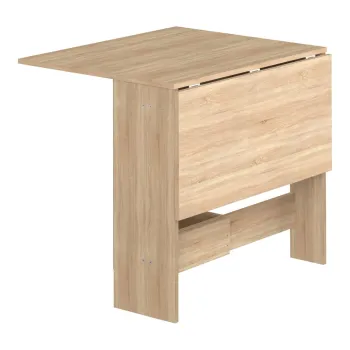 Masa de dining extensibila cu aspect de lemn de stejar 76x28 cm Papillon - TemaHome imagine