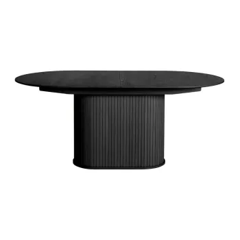Masa de dining extensibila cu aspect de lemn de stejar cu blat suplimentar 95x180 cm Nola - Unique Furniture imagine