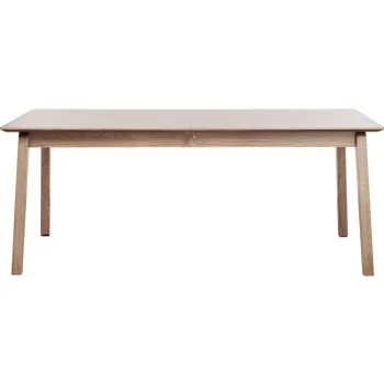 Masa de dining extensibila cu aspect de lemn de stejar cu blat suplimentar 95x190 cm Bari - Unique Furniture imagine