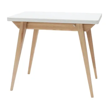 Masa de dining extensibila cu blat alb 65x90 cm Envelope - Ragaba imagine