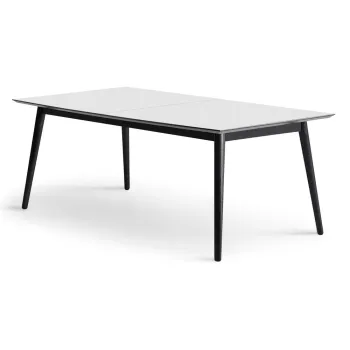 Masa de dining extensibila cu blat alb cu blat suplimentar 100x210 cm Meza - Hammel Furniture imagine