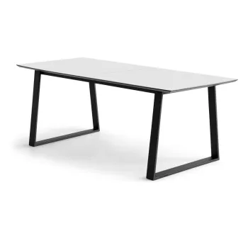 Masa de dining extensibila cu blat alb cu blat suplimentar 100x210 cm Meza - Hammel Furniture imagine