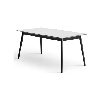 Masa de dining extensibila cu blat alb cu blat suplimentar 90x165 cm Meza - Hammel Furniture imagine