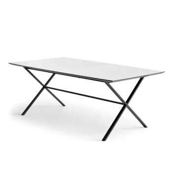 Masa de dining extensibila cu blat alb cu blat suplimentar 90x165 cm Meza - Hammel Furniture imagine
