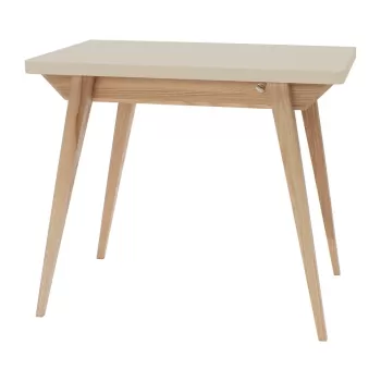 Masa de dining extensibila cu blat bej 65x90 cm Envelope - Ragaba imagine