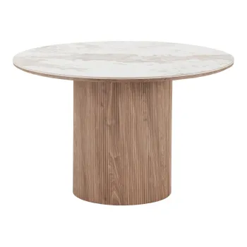Masa de dining extensibila cu blat ceramic cu blat suplimentar Athens - House Nordic imagine