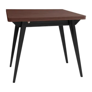 Masa de dining extensibila cu blat cu aspect de lemn de frasin 65x90 cm Envelope - Ragaba imagine